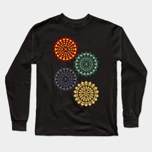 House Pride Floral Mandalas Long Sleeve T-Shirt